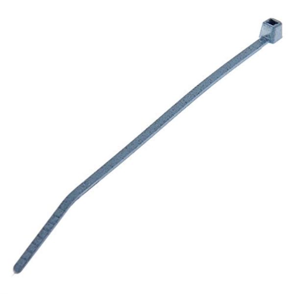 Cable Tie, Metal Detectable Nylon 6.6, Intermediate Cross Section, Curved Tip, 40lbs Min Tensile Strength, 2" Max Bundle Diameter, .047" Thickness, .135" Width, 8" Length (Pack of 100)