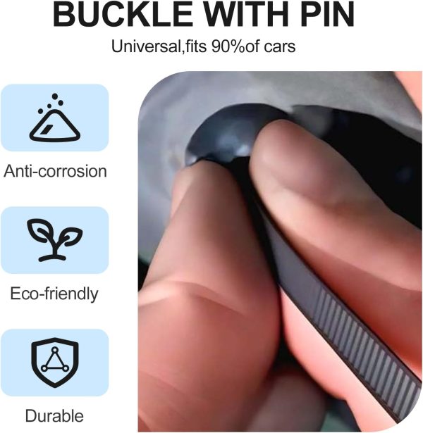 Nylon Universal Cable Tie Buckle,New Multifunctional Cable Tie Buckle for Car Daily Repair,Heavy Duty Self-Locking Nylon Zip Ties Holder,UV Resistant Zipties for Car Daily Auto Fixing (50pcs) - Image 2