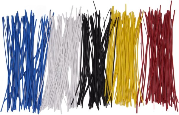 250 Piece Colorful Metallic Twist Cable Cord Wire Ties Reusable Fastening, 6 Inch - Image 2